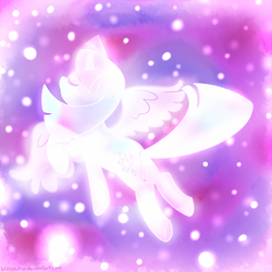 Size: 633x633 | Tagged: safe, artist:miniyuna, twilight sparkle, alicorn, pony, g4, female, glowing, mare, solo, twilight sparkle (alicorn)