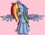 Size: 2231x1738 | Tagged: safe, artist:pinkieking, rainbow dash, g4, blushing