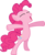 Size: 336x408 | Tagged: safe, pinkie pie, earth pony, pony, g4, eyes closed, simple background, solo, svg, t pose, transparent background, vector