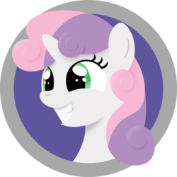 Size: 3143x3143 | Tagged: dead source, safe, artist:mahaugher, sweetie belle, g4