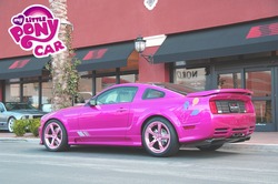 Size: 1280x850 | Tagged: safe, artist:shadowbolt240z, pinkie pie, g4, car, ford, mustang, saleen