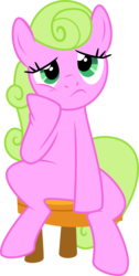 Size: 2529x5000 | Tagged: safe, artist:ambassad0r, daisy, flower wishes, earth pony, pony, g4, magical mystery cure, bored, female, mare, simple background, sitting, transparent background, vector