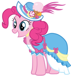 Size: 2820x3000 | Tagged: safe, artist:bethiebo, pinkie pie, earth pony, pony, g4, magical mystery cure, clothes, coronation dress, dress, female, simple background, solo, transparent background, vector