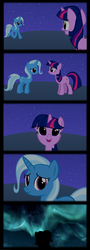 Size: 1700x4700 | Tagged: safe, artist:navitaserussirus, trixie, twilight sparkle, g4, aurora borealis, comic, female, lesbian, ship:twixie, shipping