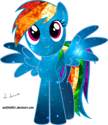 Size: 2000x2309 | Tagged: safe, artist:und34d951, rainbow dash, pony, g4, female, solo, space