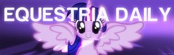 Size: 1000x318 | Tagged: safe, artist:advance, twilight sparkle, alicorn, pony, equestria daily, g4, banner, female, mare, twilight sparkle (alicorn)