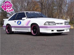 Size: 1229x922 | Tagged: safe, artist:shadowbolt240z, sweetie belle, g4, car, ford, mustang