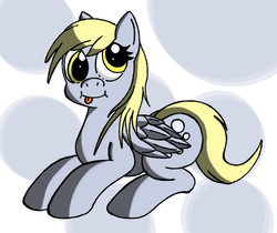 Size: 2000x1676 | Tagged: safe, artist:malamol, derpy hooves, pegasus, pony, g4, cute, female, mare, poo brain, solo, tongue out