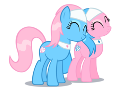 Size: 7558x5661 | Tagged: safe, artist:solusjbj, aloe, lotus blossom, earth pony, pony, g4, absurd resolution, female, mare, simple background, spa twins, transparent, transparent background, vector