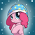 Size: 1000x1000 | Tagged: safe, artist:maplesunrise, pinkie pie, earth pony, pony, ask snuggle pie, g4, cute, diapinkes, female, hat, hnnng, hooves to the chest, looking at you, nightcap, solo