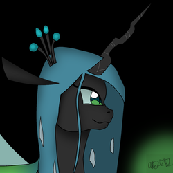 Size: 1755x1755 | Tagged: dead source, safe, queen chrysalis, changeling, changeling queen, g4, female, solo