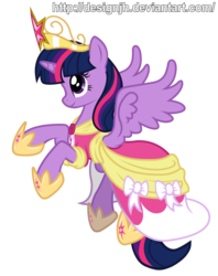 Size: 1024x1291 | Tagged: dead source, safe, artist:php94, twilight sparkle, alicorn, pony, g4, big crown thingy, clothes, dress, female, simple background, solo, transparent background, twilight sparkle (alicorn), vector