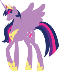Size: 4522x5413 | Tagged: safe, artist:silverarrow87, twilight sparkle, alicorn, pony, g4, absurd resolution, big crown thingy, cutie mark, female, hoof shoes, hooves, horn, jewelry, lineless, mare, minimalist, older, peytral, regalia, signature, simple background, solo, spread wings, tiara, transparent background, twilight sparkle (alicorn), ultimate twilight, vector, wings