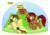 Size: 1061x752 | Tagged: dead source, safe, artist:veggie55, oc, oc only, oc:vento, earth pony, pegasus, pony, bush, censored, censored vulva, rule 63, speech bubble, wat