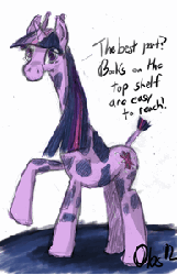 Size: 194x300 | Tagged: safe, artist:obsequiosity, twilight sparkle, giraffe, g4, animated, female, giraffes doing giraffe things, giraffied, solo, species swap, tongue out