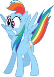 Size: 825x1188 | Tagged: safe, artist:deadparrot22, rainbow dash, pony, g4, female, simple background, solo, svg, transparent background, vector