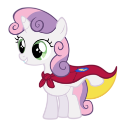 Size: 6247x6266 | Tagged: safe, artist:solusjbj, sweetie belle, pony, g4, absurd resolution, cape, clothes, female, simple background, solo, transparent, transparent background, vector