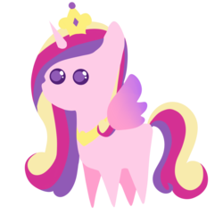 Size: 1280x1280 | Tagged: safe, artist:twigileia, princess cadance, pony, g4, chibi, female, pointy ponies, simple background, solo, transparent background, vector