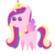 Size: 1280x1280 | Tagged: safe, artist:twigileia, princess cadance, pony, g4, chibi, female, pointy ponies, simple background, solo, transparent background, vector