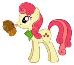 Size: 6514x5694 | Tagged: safe, artist:solusjbj, apple bumpkin, earth pony, pony, g4, absurd resolution, apple family member, candy apple, female, mare, simple background, solo, transparent, transparent background, vector