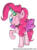 Size: 1674x2250 | Tagged: dead source, safe, artist:seriousarthos, pinkie pie, alicorn, pony, g4, magical mystery cure, my little pony: friendship is magic, alicornified, dancing, fake wings, female, hat, mare, one eye closed, party, party hat, partycorn, pinkiecorn, race swap, simple background, solo, transparent background, wink, xk-class end-of-the-world scenario