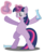 Size: 6000x7110 | Tagged: safe, artist:moonbrony, twilight sparkle, pony, unicorn, g4, absurd resolution, beaker, bipedal, chubby, female, goggles, magic, safety goggles, science, simple background, solo, telekinesis, test tube, transparent background, unicorn twilight, vector