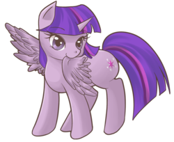 Size: 800x652 | Tagged: safe, artist:cielaart, twilight sparkle, alicorn, pony, g4, biting, cute, female, mare, pixiv, preening, simple background, solo, transparent background, twiabetes, twilight sparkle (alicorn), wing bite