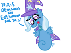 Size: 579x429 | Tagged: dead source, safe, artist:swivee, trixie, sea pony, g4, simple background, solo, transparent background