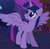 Size: 390x381 | Tagged: safe, screencap, twilight sparkle, alicorn, pony, g4, magical mystery cure, cropped, cute, female, grin, mare, pretty, smiling, solo, spread wings, twilight sparkle (alicorn)