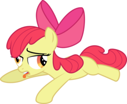 Size: 1087x896 | Tagged: safe, artist:deadparrot22, apple bloom, earth pony, pony, g4, female, simple background, solo, svg, transparent background, vector