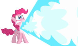 Size: 7051x4208 | Tagged: safe, pinkie pie, earth pony, pony, g4, magical mystery cure, absurd resolution, blast, element of laughter, female, magic, magic blast, mare, simple background, solo, transparent background, vector