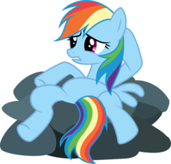 Size: 756x725 | Tagged: safe, artist:deadparrot22, rainbow dash, pony, g4, spike at your service, belly, female, simple background, solo, svg, transparent background, vector