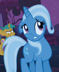 Size: 450x550 | Tagged: safe, screencap, snails, trixie, boast busters, g4, reaction image
