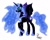 Size: 1004x795 | Tagged: dead source, safe, artist:luminaria-angel, nightmare moon, g4, evil, pencil