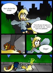 Size: 582x789 | Tagged: safe, artist:neoncabaret, oc, oc only, oc:mel, human, comic:derpy's wish, comic