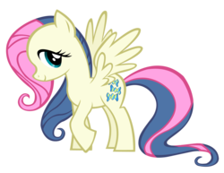 Size: 1644x1271 | Tagged: safe, artist:durpy, color edit, bon bon, fluttershy, sweetie drops, earth pony, pony, g4, female, simple background, solo, transparent background, vector