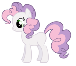 Size: 1656x1446 | Tagged: safe, artist:durpy, color edit, pinkie pie, sweetie belle, pony, g4, female, simple background, solo, transparent background, vector