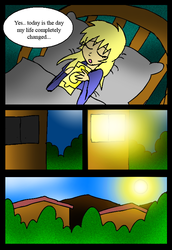 Size: 549x799 | Tagged: safe, artist:neoncabaret, oc, oc only, oc:mel, human, comic:derpy's wish, comic