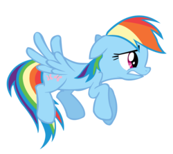 Size: 1000x889 | Tagged: safe, artist:names-tailz, rainbow dash, pegasus, pony, g4, magical mystery cure, female, mare, simple background, solo, swapped cutie marks, transparent background, vector