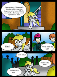 Size: 586x793 | Tagged: safe, artist:neoncabaret, derpy hooves, human, comic:derpy's wish, g4, comic