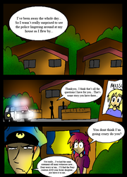 Size: 571x791 | Tagged: safe, artist:neoncabaret, derpy hooves, oc, oc:mel, human, comic:derpy's wish, g4, comic