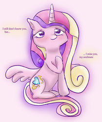 Size: 1168x1395 | Tagged: dead source, safe, artist:jencita, princess cadance, pony, g4, female, solo