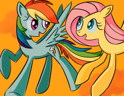 Size: 792x612 | Tagged: safe, artist:birchflame23, fluttershy, rainbow dash, g4