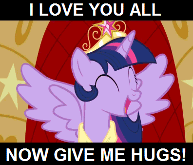 247848 Alicorn Animated Female Hug Image Macro Mare Pony