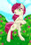 Size: 1800x2600 | Tagged: safe, artist:pastelflakes, roseluck, pony, g4, bipedal, female, rose, solo