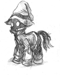 Size: 1345x1683 | Tagged: safe, artist:thelivingshadow, black mage, final fantasy, final fantasy ix, ponified, vivi ornitier