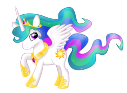 Size: 900x659 | Tagged: safe, artist:meeeri, princess celestia, pony, g4, chibi, female, solo