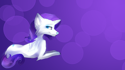 Size: 1920x1080 | Tagged: safe, artist:affanita, artist:avareq, rarity, wolf, g4, female, snoozy sour, solo, species swap, wallpaper, wolfified, wolfity