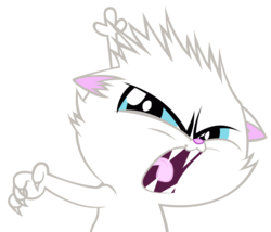 Size: 1238x1060 | Tagged: safe, artist:scootaloooo, cat, angry, simple background, transparent background, vector