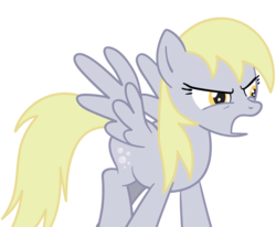 Size: 2899x2387 | Tagged: safe, artist:scootaloooo, derpy hooves, pegasus, pony, g4, angry, female, mare, simple background, transparent background, vector